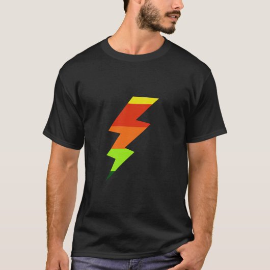 Rainbow Lightning Bolt T-shirt (Voorkant)