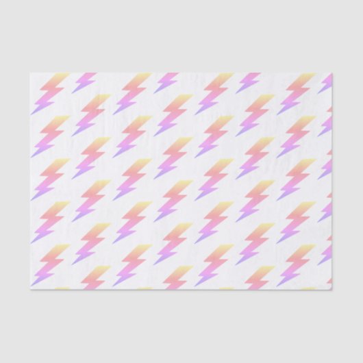 Rainbow Lightning Bolt Tissuepapier (Voorkant)