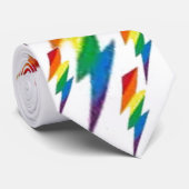 Rainbow Lightning Bolts Stropdas (Opgerold)