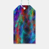 Rainbow Lightning Custom Text Cadeaulabel (Achterkant)