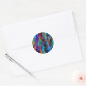 Rainbow Lightning Ronde Sticker (Envelop)
