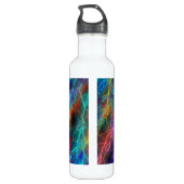 Rainbow Lightning Storm Gepersonaliseerde Koel Waterfles (Achterkant)