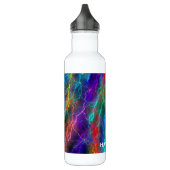 Rainbow Lightning Storm Gepersonaliseerde Koel Waterfles (Links)