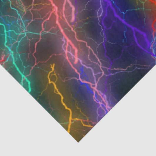 Rainbow Lightning tissuepapier (Detail)