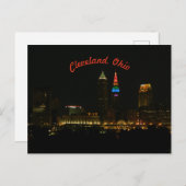 Rainbow Lights Cleveland Briefkaart (Voorkant / Achterkant)