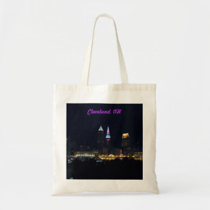 Rainbow Lights Cleveland OH Canvas tas