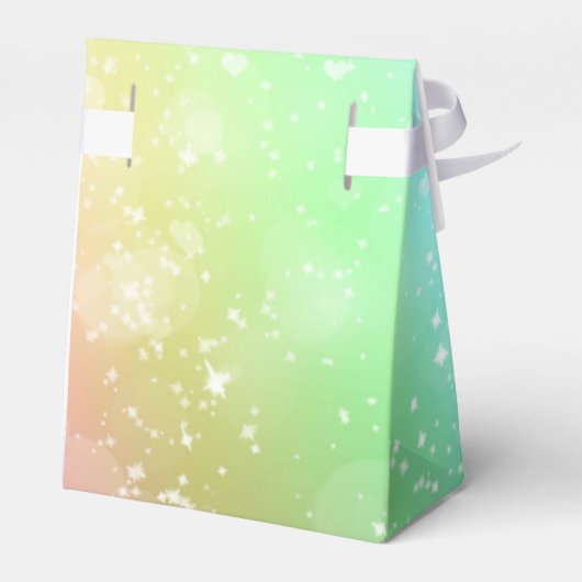 Rainbow Lights Sparkle Party Favor Boxes Bedankdoosjes (Achterkant)