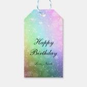 Rainbow Lights Sparkle Tiener Meisje Party Gift La Cadeaulabel (Voorkant)