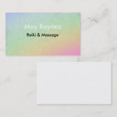 Rainbow LightWorker Reiki Spirituele Visitekaartje (Voorkant / Achterkant)