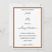 Rainbow Lijst Aangepaste uitnodiging tot het indie (Achterkant)