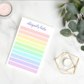 Rainbow-lijst voor pasta's - Aangepaste naam Post-it® Notes