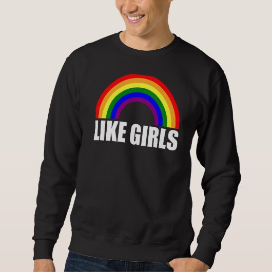 Rainbow Like Meisjes Lesbisch Premium Trui (Voorkant)