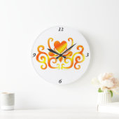 Rainbow Lily en Heart Grote Klok (Huis)