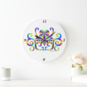 Rainbow Lily en Heart Grote Klok (Huis)