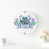 Rainbow Lily en Heart Grote Klok (Huis)