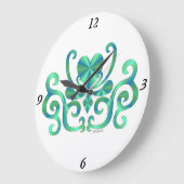 Rainbow Lily en Heart Grote Klok (Hoek)