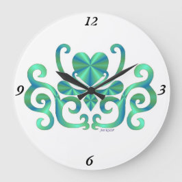 Rainbow Lily en Heart Grote Klok