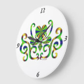 Rainbow Lily en Heart Grote Klok (Hoek)