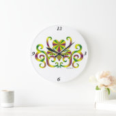 Rainbow Lily en Heart Grote Klok (Huis)