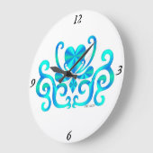 Rainbow Lily en Heart Grote Klok (Hoek)