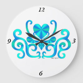 Rainbow Lily en Heart Grote Klok