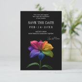 🌈 Rainbow Lily Save the Date — QR Update (Staand voorkant)