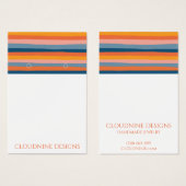 Rainbow Line Earring Ketting Jewelry Display Card Visitekaartje (Voorkant /achterkant)