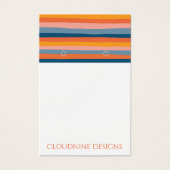 Rainbow Line Earring Ketting Jewelry Display Card Visitekaartje (Voorkant)