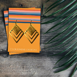 Rainbow Line Earring Ketting Jewelry Display Card Visitekaartje