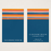 Rainbow Line Earring Ketting Jewelry Display Card Visitekaartje (Voorkant /achterkant)