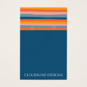 Rainbow Line Earring Ketting Jewelry Display Card Visitekaartje (Voorkant)