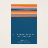 Rainbow Line Earring Ketting Jewelry Display Card Visitekaartje (Achterkant)