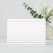 Rainbow Lined Flat Kaart met Dot Grid (Staand voorkant)