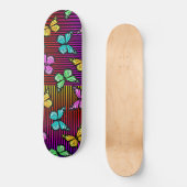 Rainbow Lines Vlinders Persoonlijk Skateboard (Voorkant)