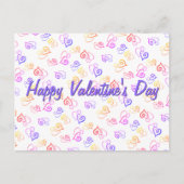 Rainbow Linked Heart Pattern Artwork Sjabloon (Voorkant)