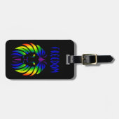 Rainbow Lion  Bagagelabel (Voorkant horizontaal)