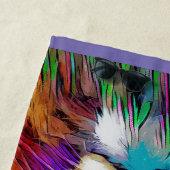 Rainbow lion Beach Towel Strandlaken (In situ)