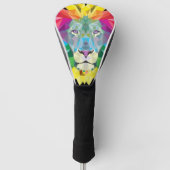 Rainbow Lion Head Golfheadcover (Voorkant)
