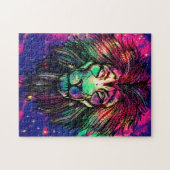 Rainbow Lion Hipster Galaxy Legpuzzel (Horizontaal)