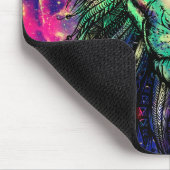 Rainbow Lion Hipster Galaxy Muismat (Hoek)