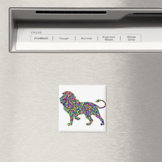 Rainbow Lion Magneet (Insitu (Vaatwasser))