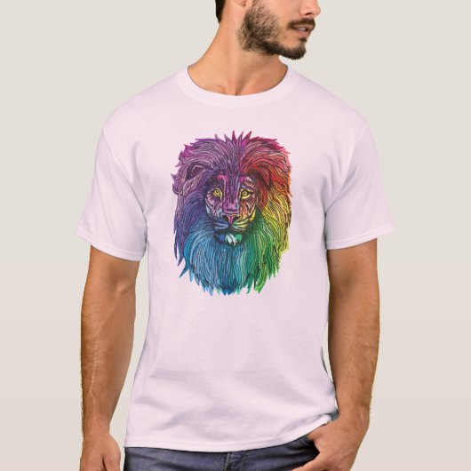 Rainbow Lion Pride T-shirt (Voorkant)