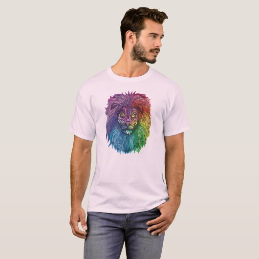 Rainbow Lion Pride T-shirt (Voorkant volledig)