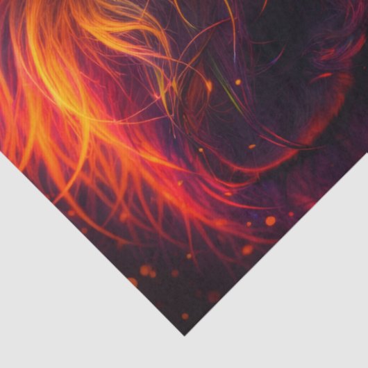 Rainbow Lion Tissuepapier (Detail)