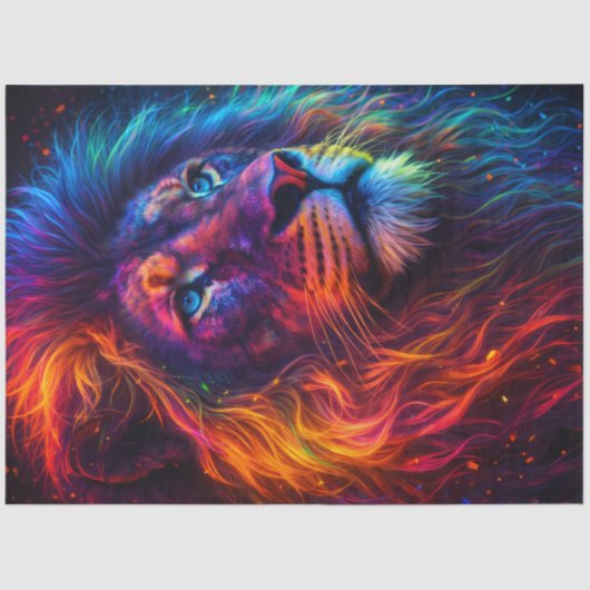 Rainbow Lion Tissuepapier (Voorkant)