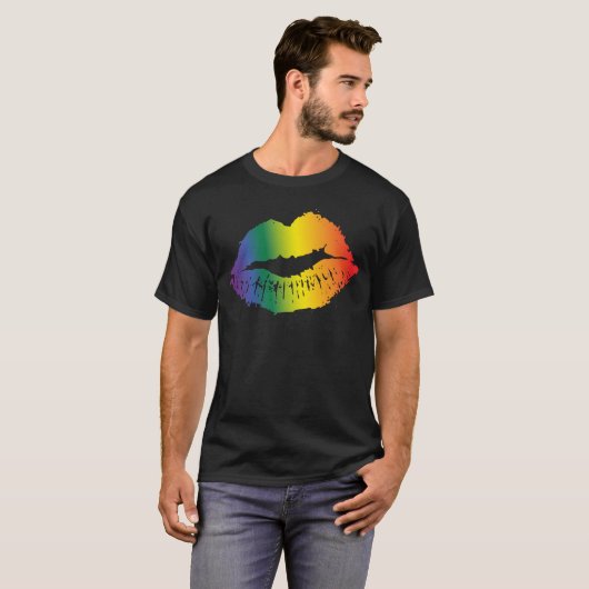 Rainbow Lips Festival T-shirt (Voorkant volledig)