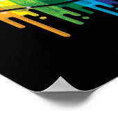 Rainbow Lips Pride Gay Lesbian LGB Gift Poster (Hoek)