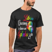 Rainbow Lips Queens Are Born On September 23rd Lib T-shirt (Voorkant)