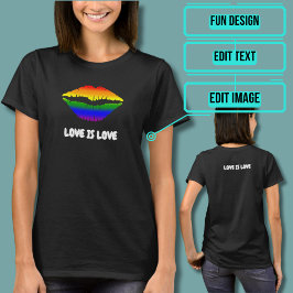 Rainbow Lips-T-shirt T-shirt