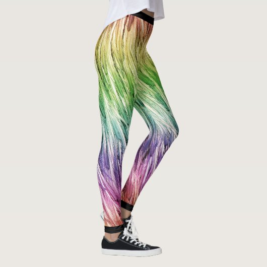 Rainbow Lite-emu gevederd Leggings (Rechts)